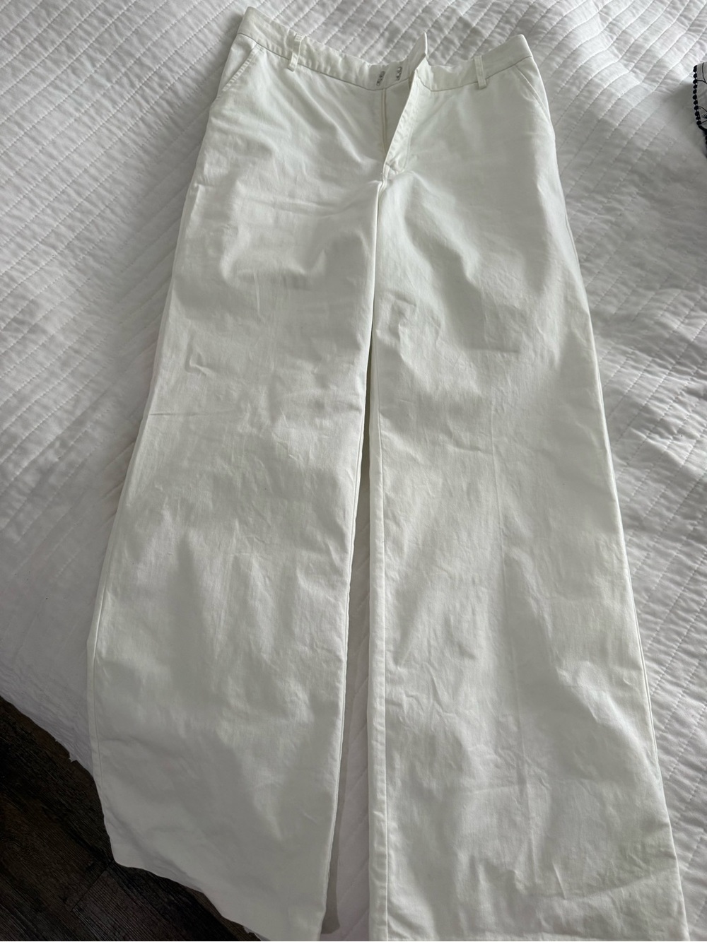 Good American White Wide-Leg Pants